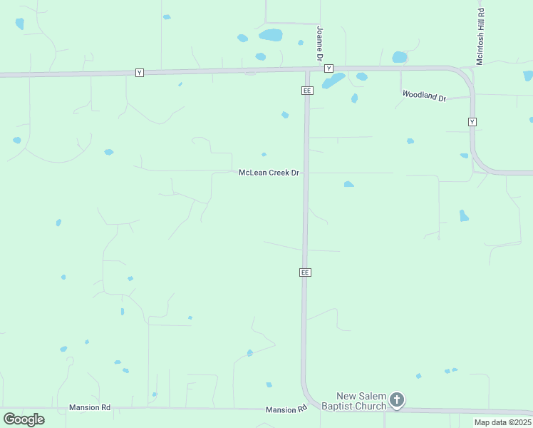 map of restaurants, bars, coffee shops, grocery stores, and more near 1665 State Highway EE in Winfield