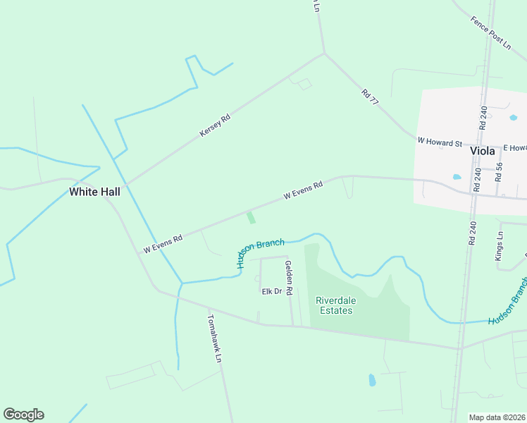 map of restaurants, bars, coffee shops, grocery stores, and more near 768 West Evens Road in Viola