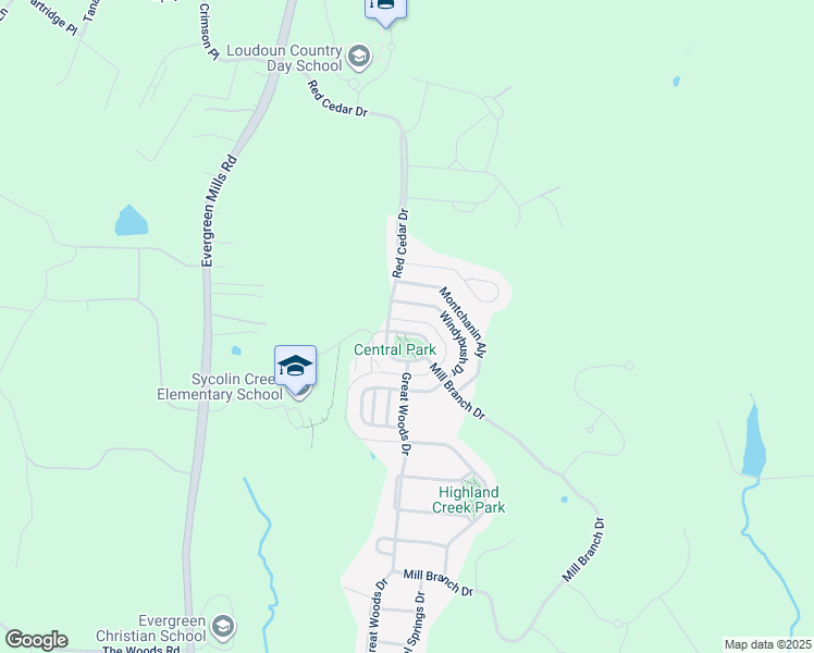 map of restaurants, bars, coffee shops, grocery stores, and more near 20805 Red Cedar Drive in Leesburg