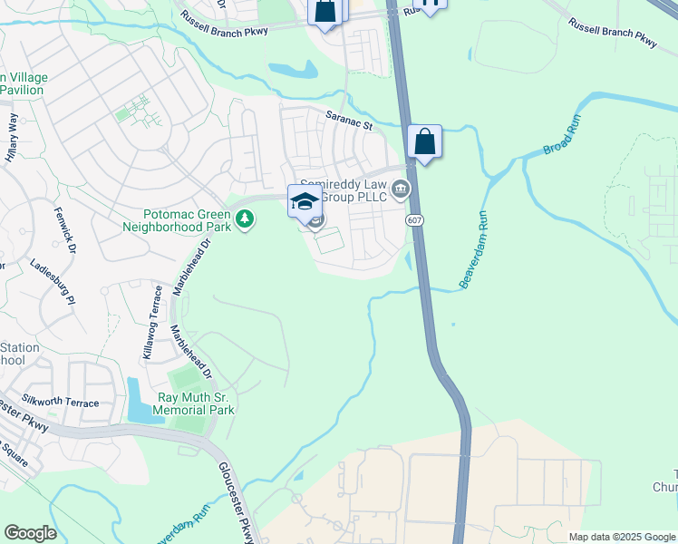 map of restaurants, bars, coffee shops, grocery stores, and more near 44709 Malden Place in Ashburn