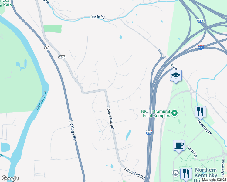 map of restaurants, bars, coffee shops, grocery stores, and more near 22 Regiment Court in Wilder