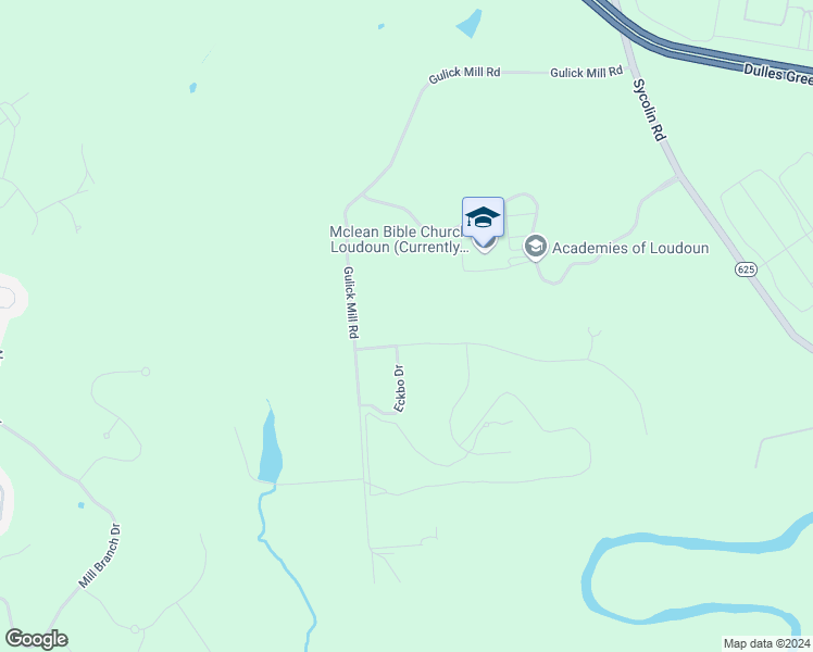 map of restaurants, bars, coffee shops, grocery stores, and more near 41884 Creek Bend Place in Leesburg