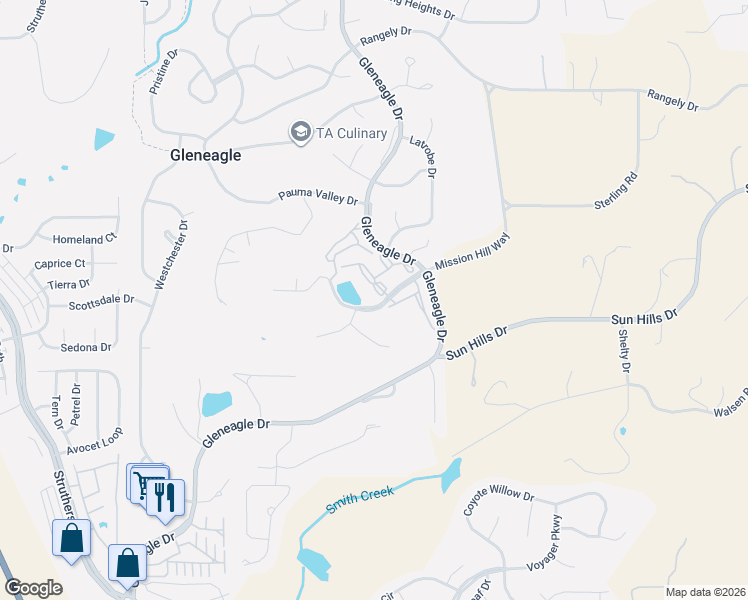 map of restaurants, bars, coffee shops, grocery stores, and more near 14420 Club Villa Drive in Colorado Springs