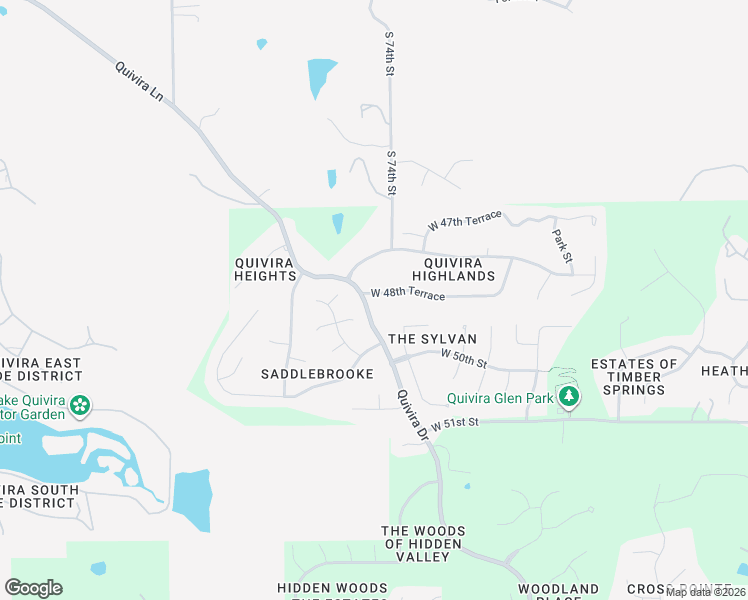 map of restaurants, bars, coffee shops, grocery stores, and more near 14303 West 48th Terrace in Shawnee