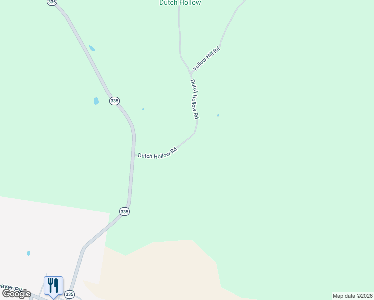 map of restaurants, bars, coffee shops, grocery stores, and more near 230 Dutch Hollow Road in Beaver