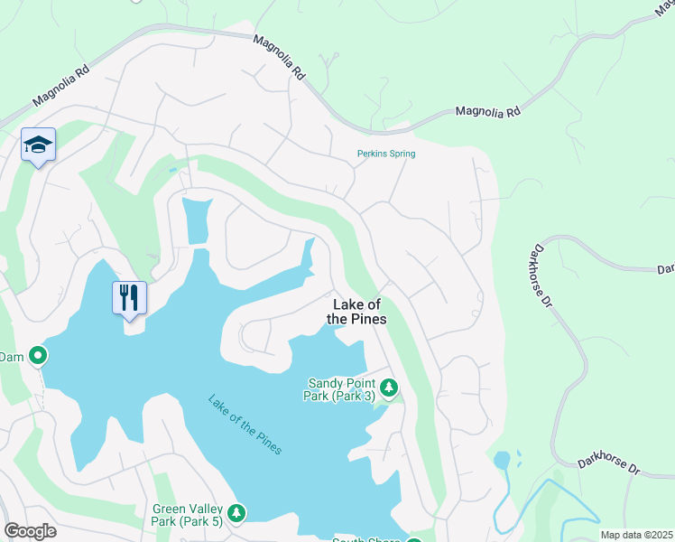 map of restaurants, bars, coffee shops, grocery stores, and more near 12386 Lakeshore North in Auburn