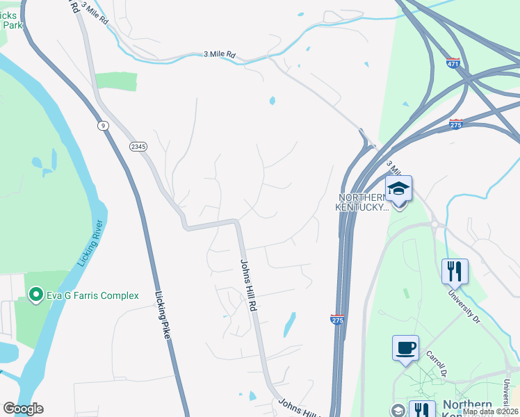 map of restaurants, bars, coffee shops, grocery stores, and more near 22 Regiment Court in Wilder