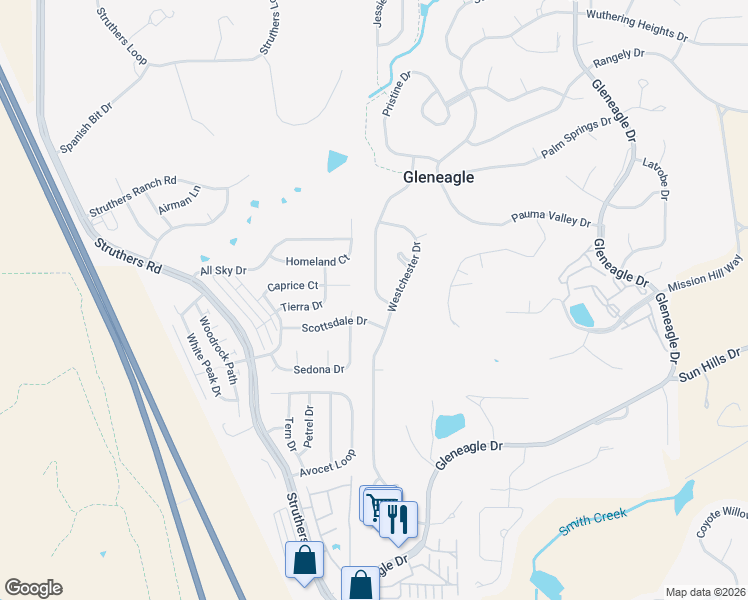 map of restaurants, bars, coffee shops, grocery stores, and more near 210 Scottsdale Drive in Colorado Springs