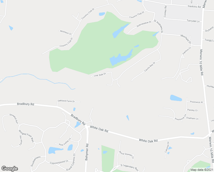 map of restaurants, bars, coffee shops, grocery stores, and more near 1100 Golf Club Lane in Cincinnati