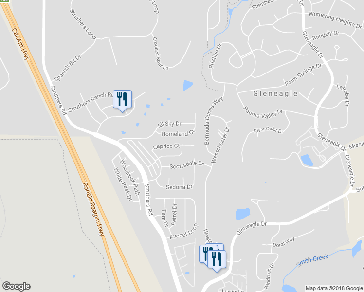 map of restaurants, bars, coffee shops, grocery stores, and more near 301 Caprice Court in Colorado Springs