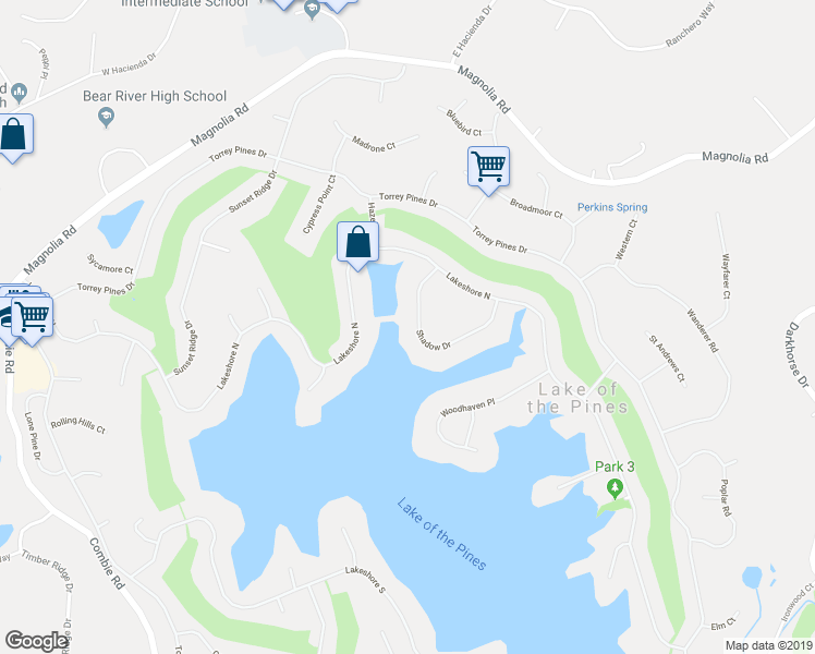 map of restaurants, bars, coffee shops, grocery stores, and more near 23440 Shadow Drive in Auburn