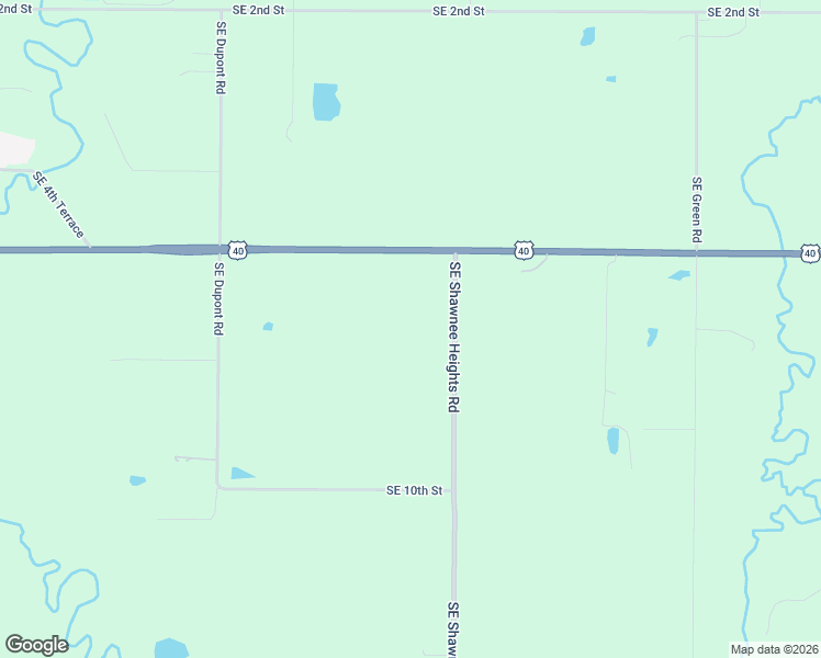 map of restaurants, bars, coffee shops, grocery stores, and more near 725 Southeast Shawnee Heights Road in Tecumseh