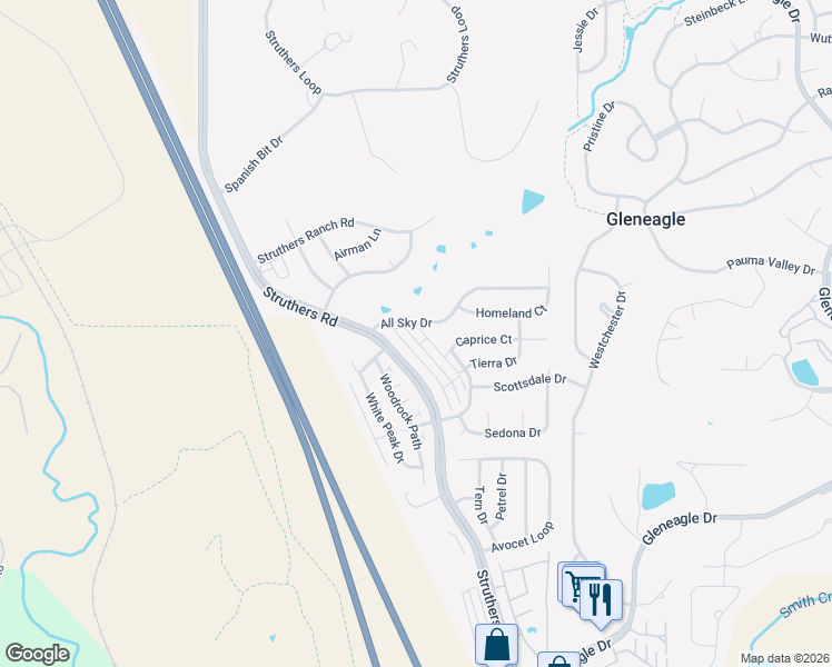 map of restaurants, bars, coffee shops, grocery stores, and more near 14426 Summer Glen Grove in Colorado Springs