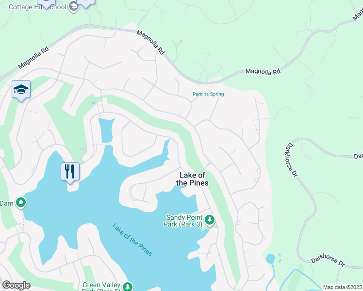 map of restaurants, bars, coffee shops, grocery stores, and more near 12318 Lakeshore North in Auburn