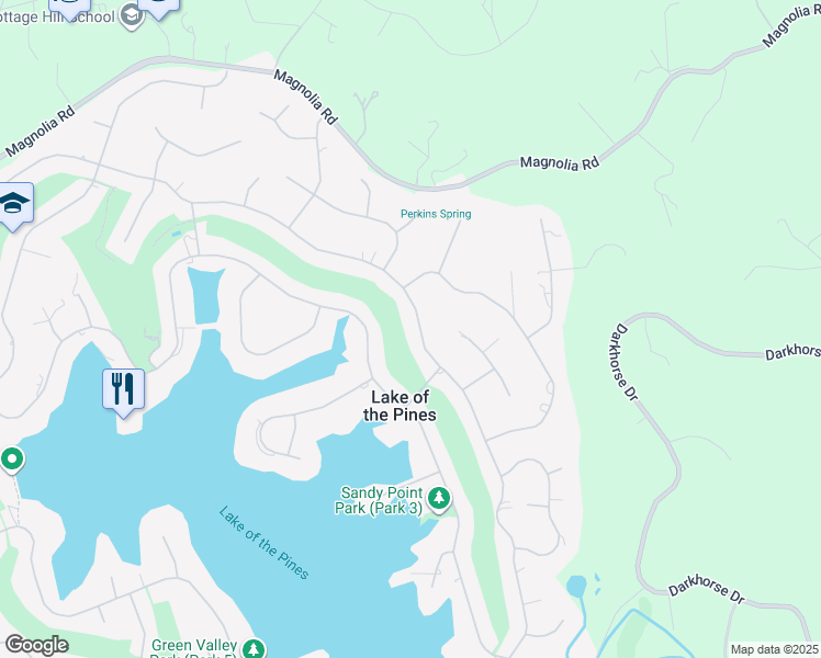 map of restaurants, bars, coffee shops, grocery stores, and more near 12179 Torrey Pines Drive in Auburn