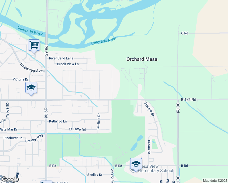 map of restaurants, bars, coffee shops, grocery stores, and more near 256 29 1/2 Road in Grand Junction