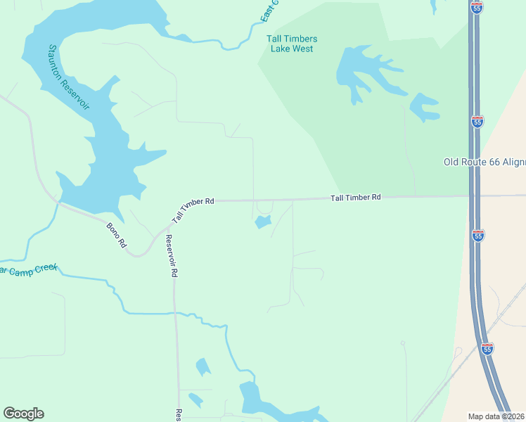 map of restaurants, bars, coffee shops, grocery stores, and more near 20257 Tall Timber Road in Staunton