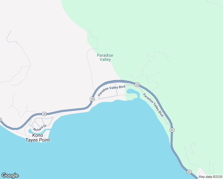 map of restaurants, bars, coffee shops, grocery stores, and more near 8451 Paradise Valley Boulevard in Lucerne