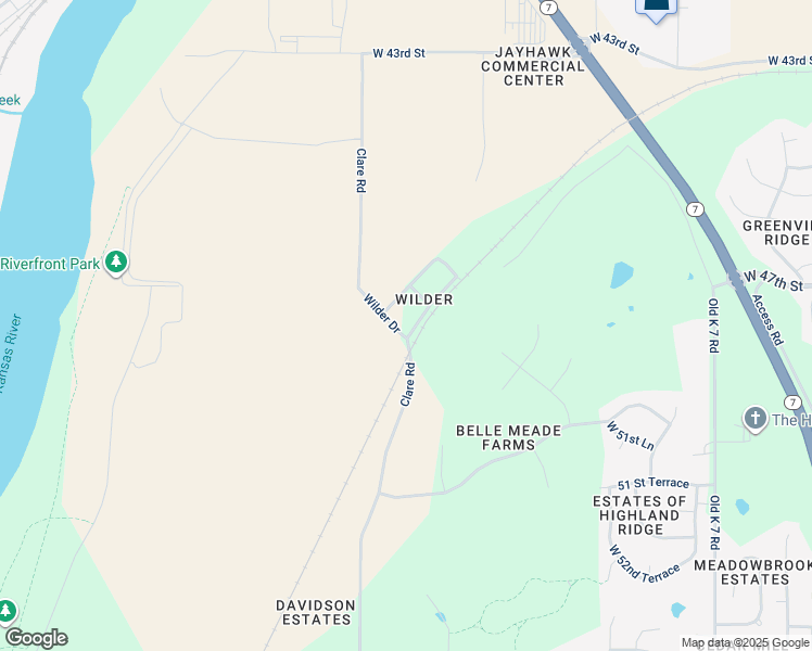 map of restaurants, bars, coffee shops, grocery stores, and more near 4770 Railroad Avenue in Shawnee