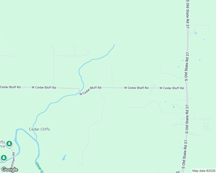 map of restaurants, bars, coffee shops, grocery stores, and more near 1067-1181 West Cedar Bluff Road in Bloomington