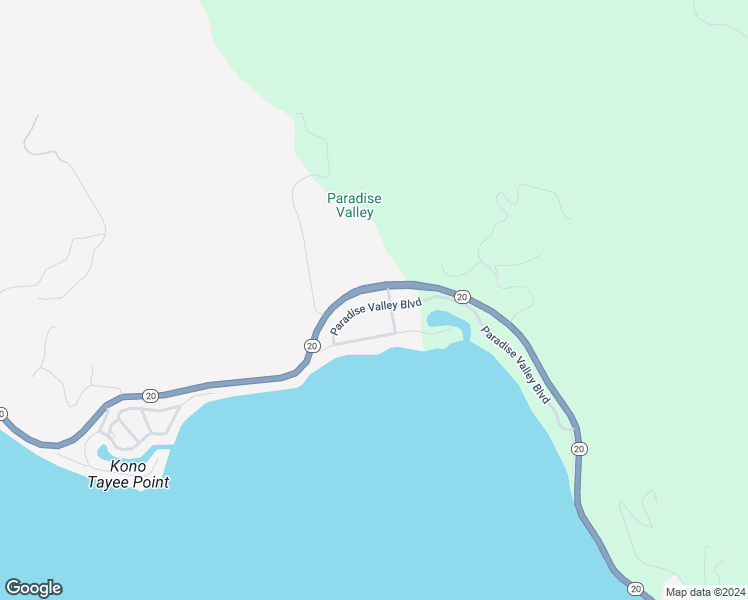 map of restaurants, bars, coffee shops, grocery stores, and more near 8456 Paradise Valley Boulevard in Lucerne