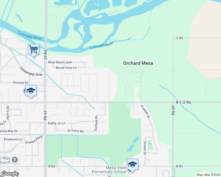 map of restaurants, bars, coffee shops, grocery stores, and more near 256 29 1/2 Road in Grand Junction