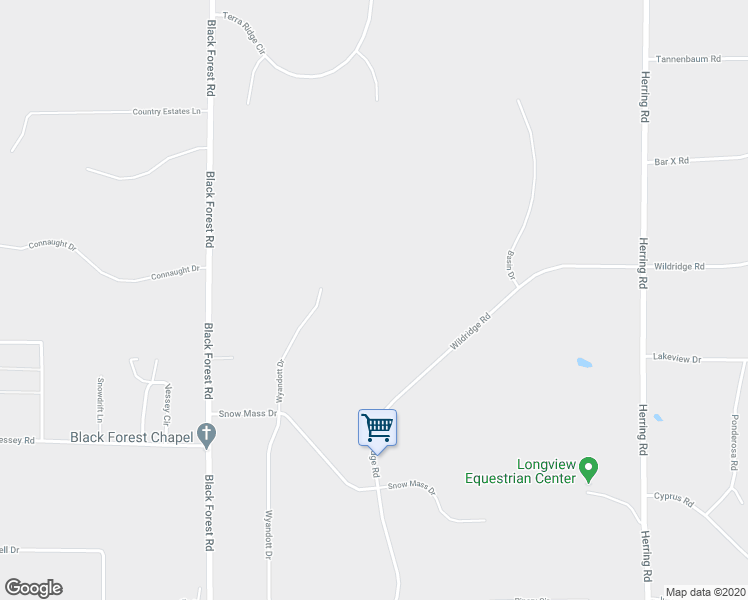 map of restaurants, bars, coffee shops, grocery stores, and more near 14585 Wyandott Drive in Colorado Springs