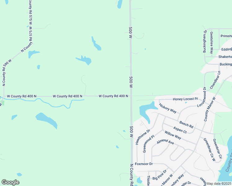 map of restaurants, bars, coffee shops, grocery stores, and more near 5110 West 400 North in North Vernon