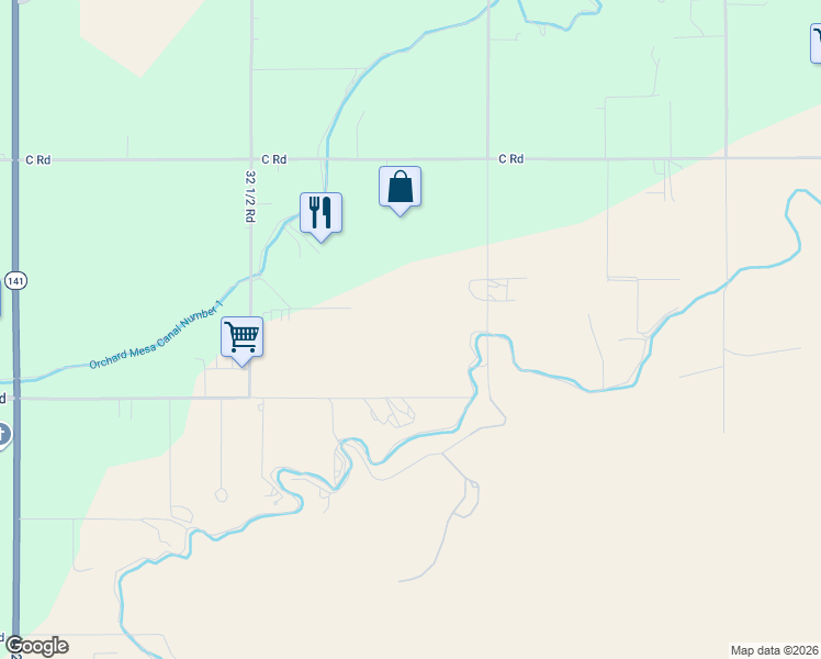 map of restaurants, bars, coffee shops, grocery stores, and more near 265 33 Road in Palisade