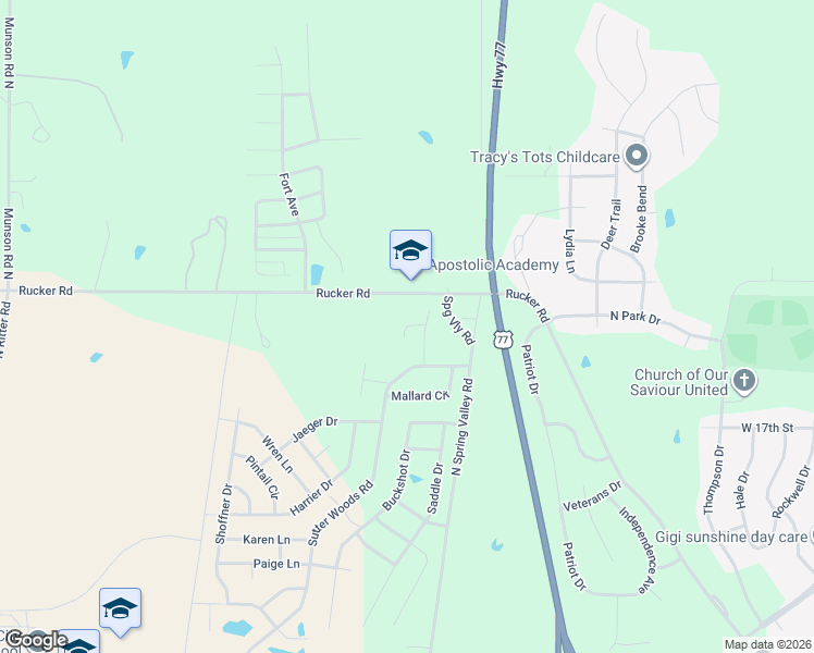 map of restaurants, bars, coffee shops, grocery stores, and more near 2321 Osprey Court in Junction City