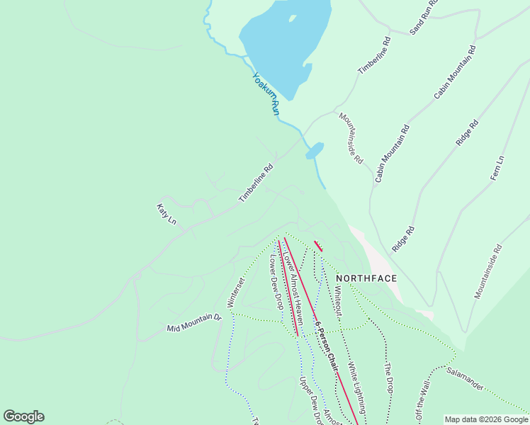 map of restaurants, bars, coffee shops, grocery stores, and more near Yoakum Run Road in Davis