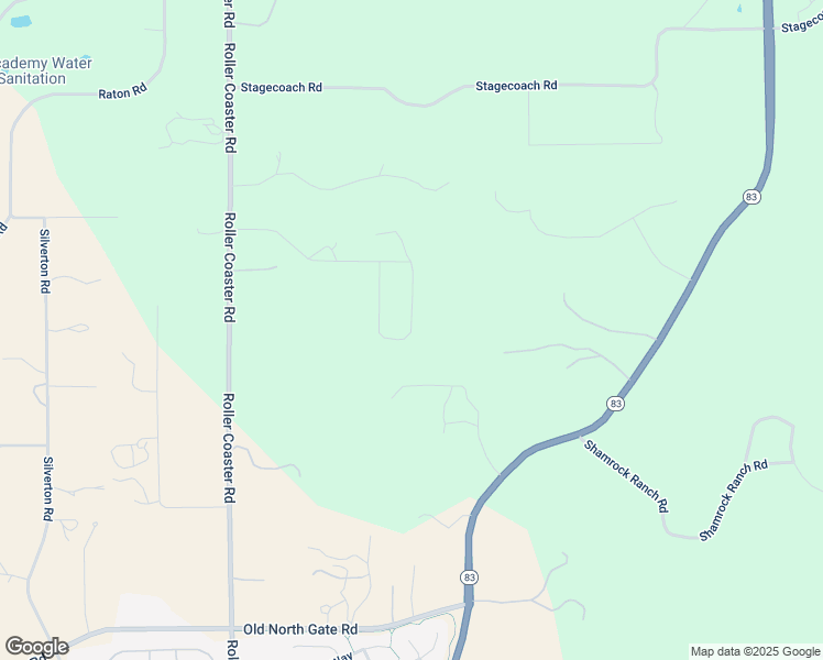 map of restaurants, bars, coffee shops, grocery stores, and more near 14601 Rosholt Loop in Colorado Springs