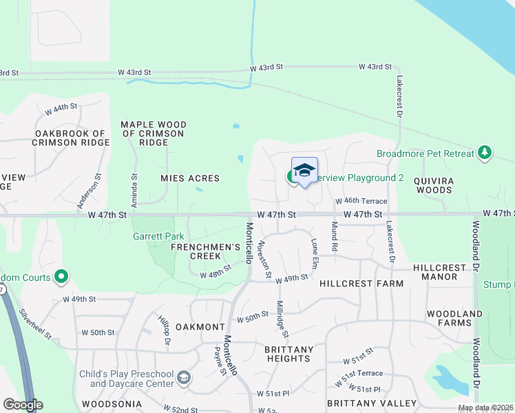 map of restaurants, bars, coffee shops, grocery stores, and more near 4706 Noreston Street in Shawnee