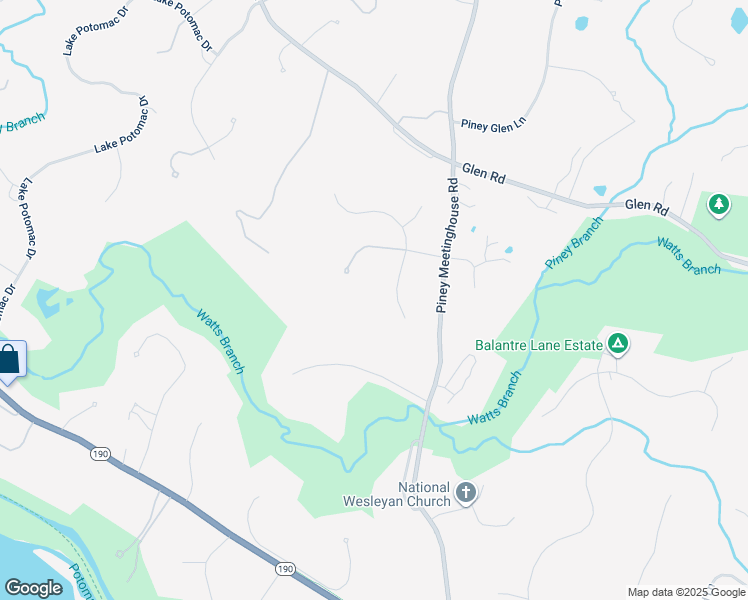 map of restaurants, bars, coffee shops, grocery stores, and more near 11510 Highland Farm Road in Potomac