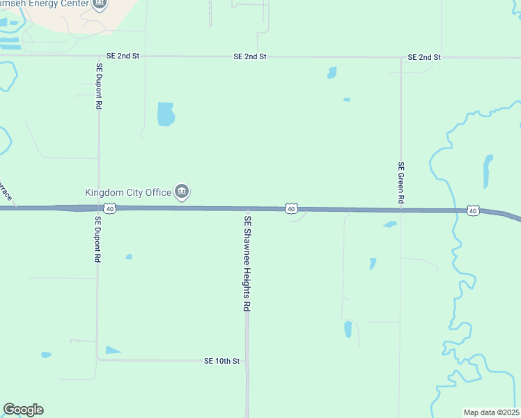 map of restaurants, bars, coffee shops, grocery stores, and more near 6033 U.S. 40 Alternate in Tecumseh
