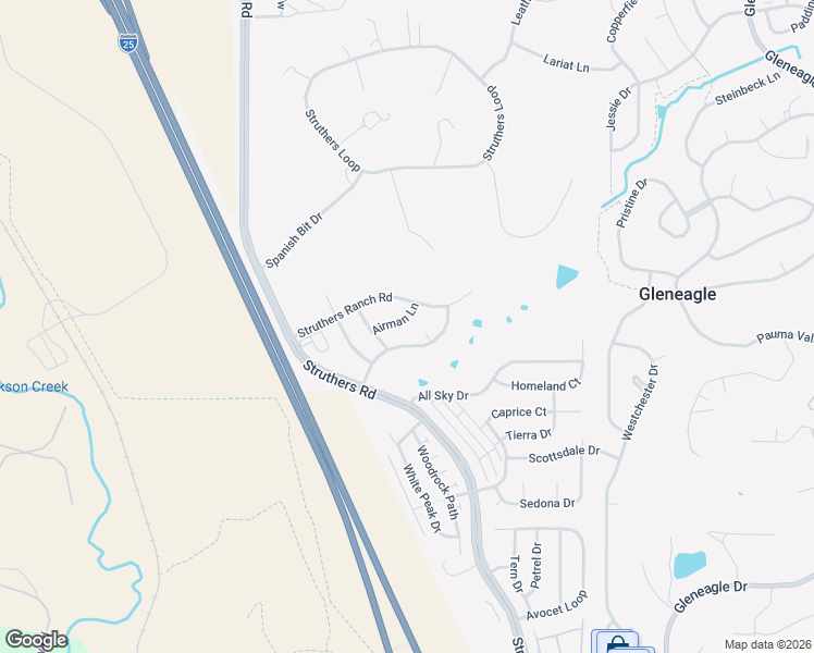 map of restaurants, bars, coffee shops, grocery stores, and more near 737 Airman Lane in Colorado Springs