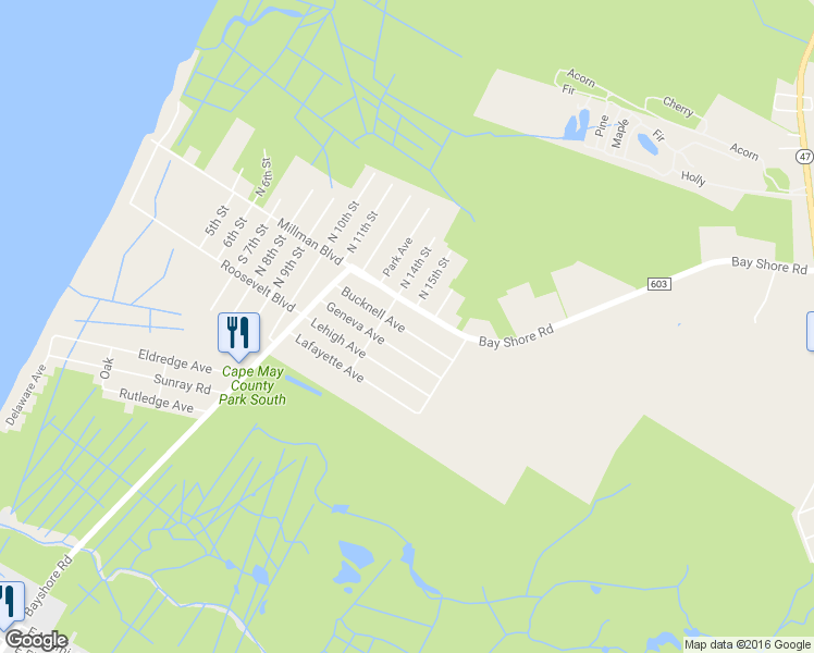 map of restaurants, bars, coffee shops, grocery stores, and more near 108 Bucknell Avenue in Villas
