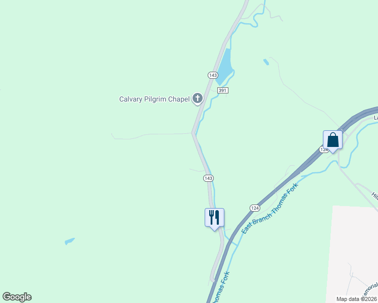 map of restaurants, bars, coffee shops, grocery stores, and more near 39665 Ohio 143 in Pomeroy