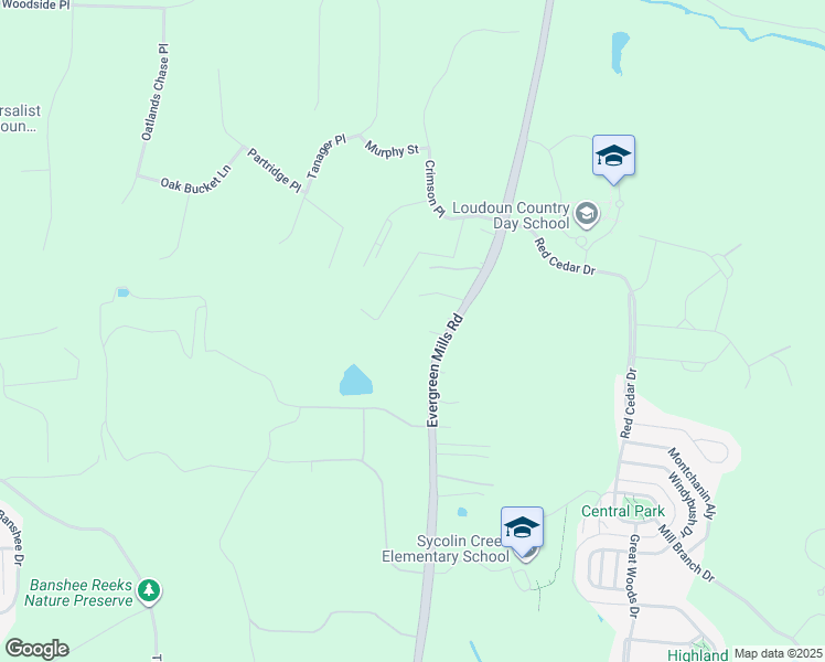 map of restaurants, bars, coffee shops, grocery stores, and more near 20831 Evergreen Mills Road in Leesburg