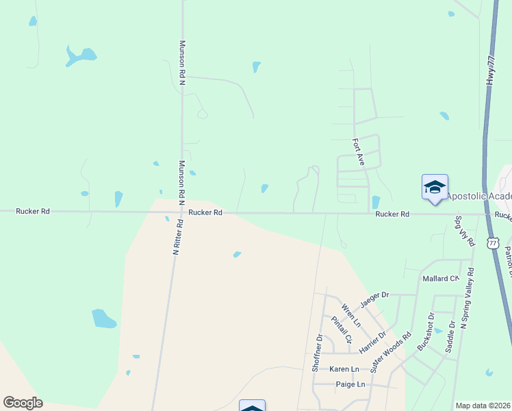 map of restaurants, bars, coffee shops, grocery stores, and more near 3200 Rucker Road in Junction City