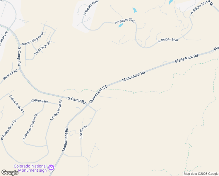 map of restaurants, bars, coffee shops, grocery stores, and more near 2320 Monument Road in Grand Junction