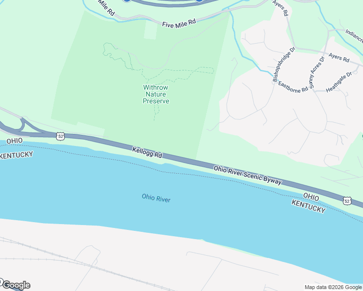 map of restaurants, bars, coffee shops, grocery stores, and more near 7118 Kellogg Road in Cincinnati