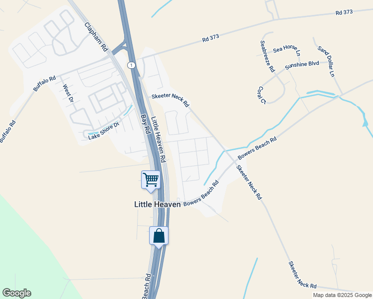 map of restaurants, bars, coffee shops, grocery stores, and more near 537 East 2nd Street in Frederica
