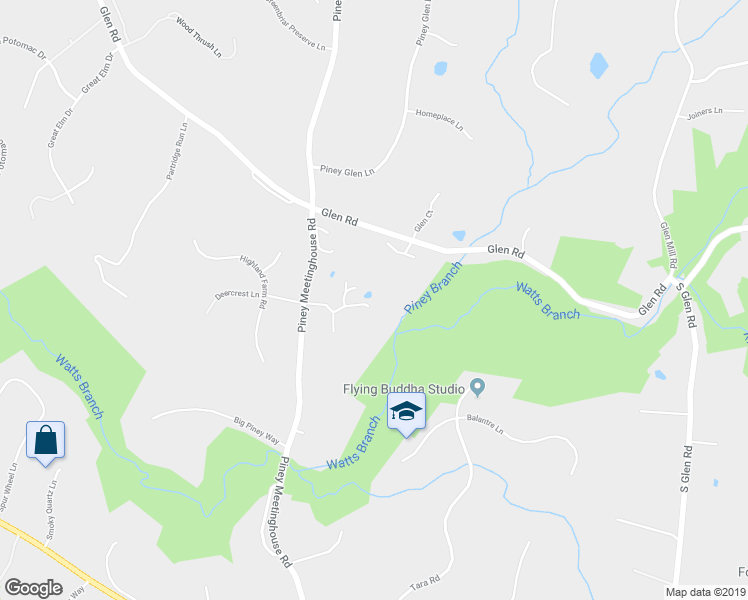 map of restaurants, bars, coffee shops, grocery stores, and more near 11513 Front Field Lane in Rockville