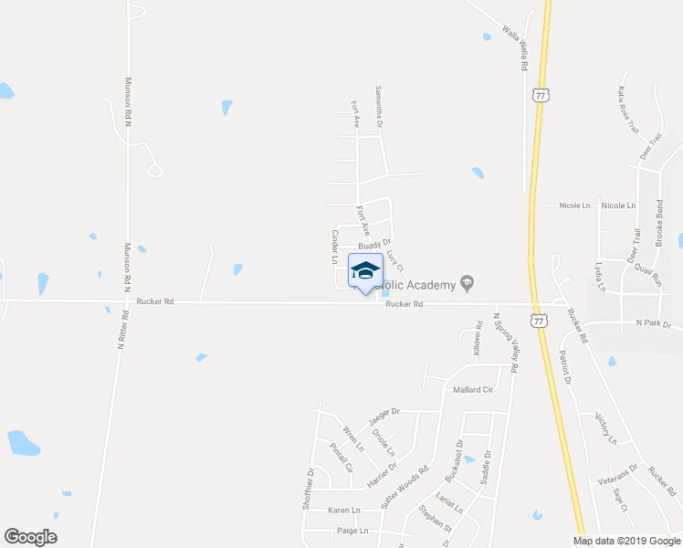 map of restaurants, bars, coffee shops, grocery stores, and more near 2223 Cinder Lane in Junction City