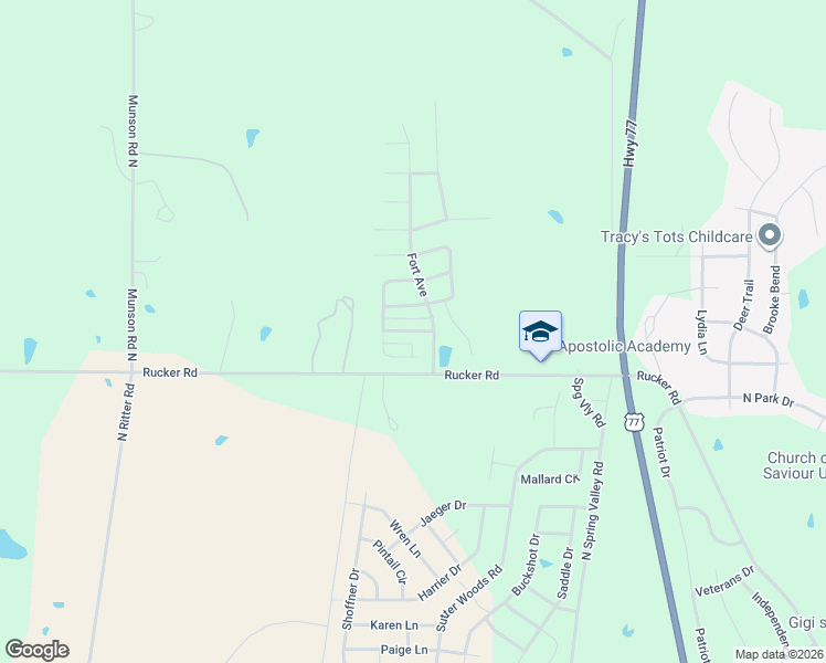 map of restaurants, bars, coffee shops, grocery stores, and more near 2620 Valentine Lane in Junction City