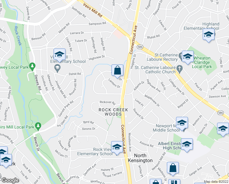 map of restaurants, bars, coffee shops, grocery stores, and more near 3909 Adams Drive in Silver Spring
