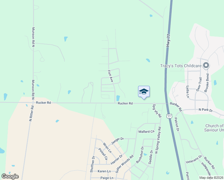 map of restaurants, bars, coffee shops, grocery stores, and more near 2608 Valentine Lane in Junction City