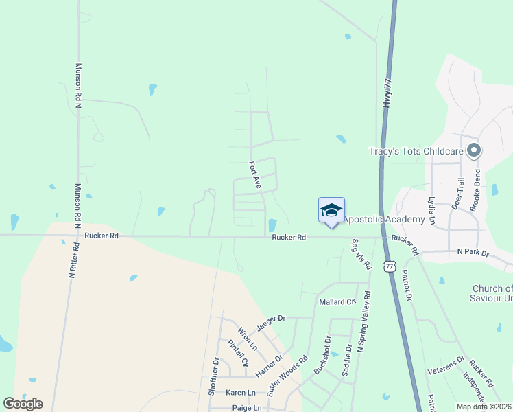 map of restaurants, bars, coffee shops, grocery stores, and more near 2612 Valentine Lane in Junction City