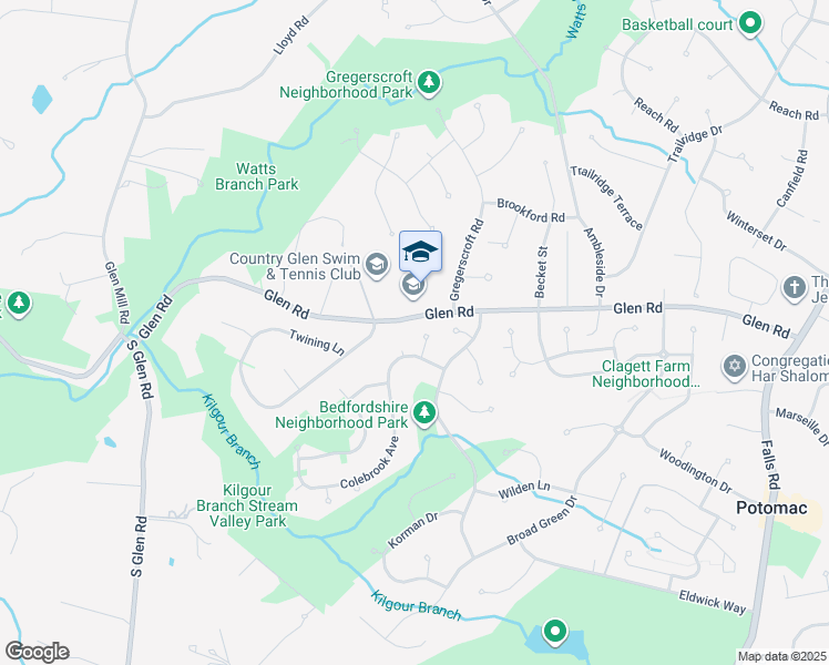 map of restaurants, bars, coffee shops, grocery stores, and more near 11608 Sansbury Court in Rockville